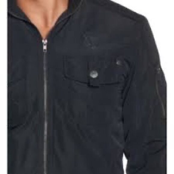 Affliction Mens Black lined Bomber Skull Moto Jacket Live Fast Sz XL - Picture 7 of 10